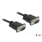 Delock Sub-D9-es, RS-232 soros kábel, apa-apa, 4 m (86618)