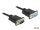 Delock Sub-D9-es, RS-232 soros kábel, apa-anya, 4 m (86619)