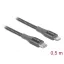 Delock Adat- és töltőkábel USB Type-C  - Lightning  iPhone , iPad  és iPod  készülékhez szürke 0,5 m (86630)