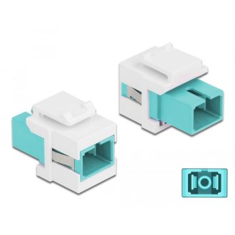   Delock Keystone modul SC Simplex aljzat - SC Simplex aljzat vízkék / fehér (86716)