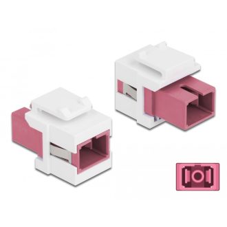   Delock Keystone modul SC Simplex aljzat - SC Simplex aljzat ibolya / fehér (86717)