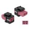 Delock Keystone modul LC Duplex aljzat - LC Duplex aljzat ibolya / fekete (86721)