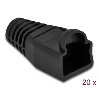   Delock Feszültségcsökkentő RJ45 apához, 20 db. Fekete (86722)