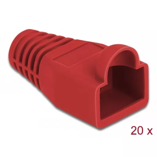 Delock Feszültségcsökkentő RJ45 apához, 20 db. Piros (86725)