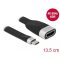 Delock FPC lapos csík kábel USB Type-C  - HDMI (DP Alt Mode) 4K 60 Hz 13,5 cm (86729)
