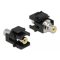 Delock Keystone modul, RCA-csatlakozóhüvely > RCA-csatlakozóhüvely, sárga / fekete (86740)