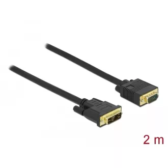   Delock Kábel DVI 12+5 csatlakozódugóval - VGA csatlakozódugóval 2 m (86749)