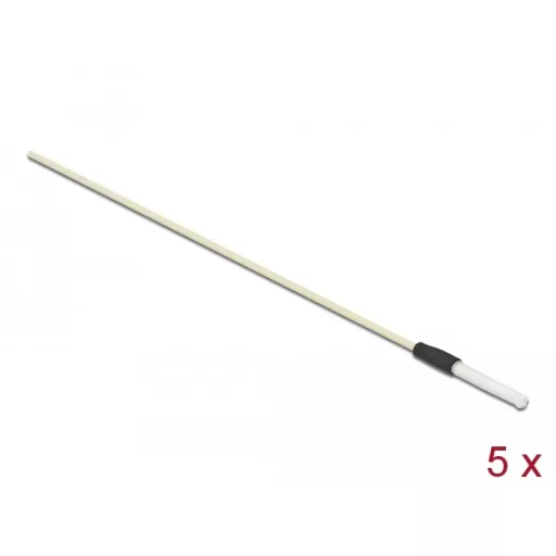 Delock 5 db. tisztító pálca 2,50 mm vaskarikával (ferrule) ellátott üvegszálas csatlakozókhoz (86781)