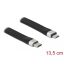 Delock USB 2.0 FPC lapos csík kábel USB Type-C  - USB Micro-B-típusú 13,5 cm PD 3 A (86793)