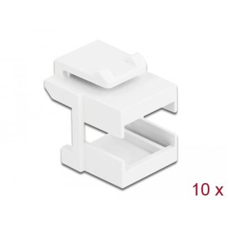   Delock Keystone fedél, fehér optikai szálasz csatlakozókhoz, 10 darab (86807)
