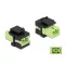 Delock Keystone modul SC Simplex aljzat - SC Simplex aljzat citromzöld / fekete (86811)