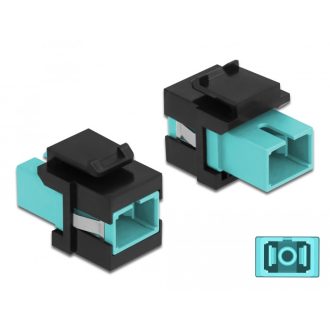   Delock Keystone modul SC Simplex aljzat - SC Simplex aljzat vízkék / fekete (86814)