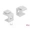 Delock Keystone fehér borító 8,0 mm-es lyukkal, 4 db. (86819)