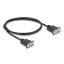 Delock D-Sub9-es, RS-232 soros kábel, anya-anya, 1 m (86823)
