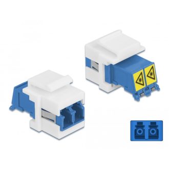   Delock Keystone modul LC Duplex aljzat - LC Duplex aljzat, lézeres védelemmel (86834)