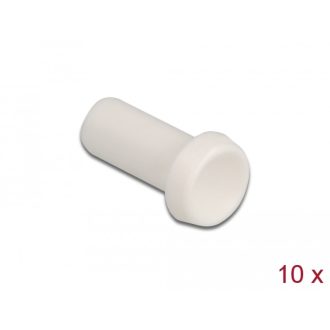   Delock Porvédő tető száloptika csatlakozóhoz, 2,50 mm-es kupakkal 10 db. Fehér (86845)