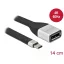 Delock FPC lapos csík kábel USB Type-C  - DisplayPort (DP Alt Mode) 4K 60 Hz 14 cm (86934)