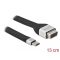 Delock FPC lapos csík kábel USB Type-C  - VGA (DP Alt Mode) 13 cm (86935)