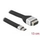 Delock FPC lapos csík kábel USB Type-C  - VGA (DP Alt Mode) 13 cm