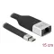 Delock FPC lapos csík kábel USB Type-C  - Gigabit LAN 10/100/1000 Mbps 15 cm (86936)