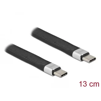   Delock USB 2.0 FPC lapos csík kábel USB Type-C  - USB Type-C  13 cm PD 5 A E-Marker (86940)