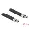 Delock USB 2.0 FPC lapos csík kábel USB Type-C  - USB Type-C  13 cm PD 5 A E-Marker (86940)