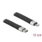 Delock FPC lapos csík kábel USB Type-C  - Lightning  iPhone , iPad  és iPod  készülékhez 13 cm (86941)