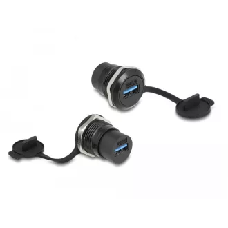   Delock USB 3.2 Gen 1 A-típusú beépített csatlakozó porvédelmet biztosító fedéllel (86966)