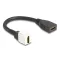 Delock Keystone modul HDMI kábel anya - anya 8K 60 Hz 20 cm, fekete (86973)