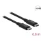 Delock USB4  40 Gbps koax Kábel 0,8 m (86979)