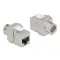 Delock Eszközmentes, borított Keystone modul RJ45 anya - LSA Cat.6A (87032)