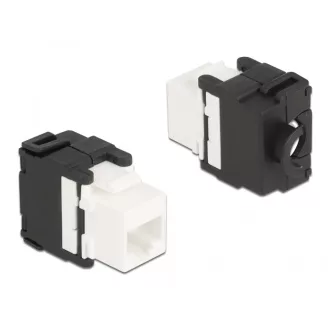   Delock Eszközmentes, 180 -os Keystone modul RJ45 anya - LSA Cat.6A (87034)