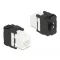 Delock Eszközmentes, 180 -os Keystone modul RJ45 anya - LSA Cat.6A (87034)