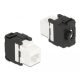 Delock Eszközmentes, 180 -os Keystone modul RJ45 anya - LSA Cat.6A (87034)
