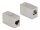 Delock fémszínű adapter RJ45 anya - RJ45 anya Cat.6A (87037)