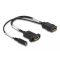 Delock DisplayPort kábel 4K 60 Hz DC töltéssel 2,1 x 5,5 mm 0,30 m panel-csatlakozó (87039)