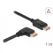 Delock DisplayPort kábel egyenes csatlakozódugóval - jobbra néző csatlakozódugóval 8K 60 Hz 1 m (87060)