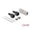 Delock RJ45 csatoló LSA-LSA húzásmentesítővel, Cat.6A szerszám nélkül (87064)