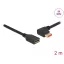 Delock DisplayPort bővítőkábel balra néző csatlakozódugóval - csatlakozóhüvellyel 8K 60 Hz 2 m (87075)