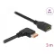 Delock DisplayPort bővítőkábel jobbra néző csatlakozódugóval - csatlakozóhüvellyel 8K 60 Hz 3 m (87079)