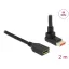 Delock DisplayPort bővítőkábel csatlakozódugóval 90  ívelt felfelé - csatlakozóhüvellyel 8K 60 Hz 2 (87081)