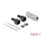 Delock RJ45 csatoló LSA-LSA húzásmentesítővel, Cat.8.1 szerszámmentes (87096)