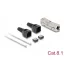 Delock RJ45 csatoló LSA-LSA húzásmentesítővel, Cat.8.1 szerszámmentes (87096)