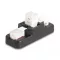 Delock Keystone LSA szett klipszes tartóval RJ45 / RJ11 Cat.6 fekete (87104)