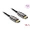 Delock Aktív optikai kábel DisplayPort 2.1 8K 60 Hz 40 Gbps 15 m (87108)