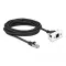 Delock Cat.6A hálózat kibővítő kábel Easy 45 modulhoz S/FTP RJ45 apa - RJ45 anya, 3 m, fekete (87116)
