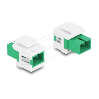   Delock Keystone modul SC Simplex aljzat - SC Simplex aljzat zöld / fehér (87120)
