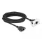 Delock Cat.6A hálózat kibővítő kábel Easy 45 modulhoz S/FTP RJ45 anya - RJ45 anya, 3 m, fekete (87136)