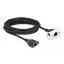 Delock Cat.6A hálózat kibővítő kábel Easy 45 modulhoz S/FTP RJ45 anya - RJ45 anya, 3 m, fekete (87136)