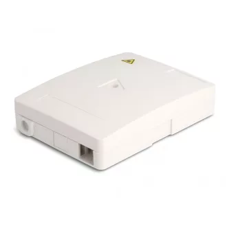   Delock Fehér száloptikai csatlakozódoboz falra szereléshez 2 db SC Simplex vagy LC Duplex-hez (87138)